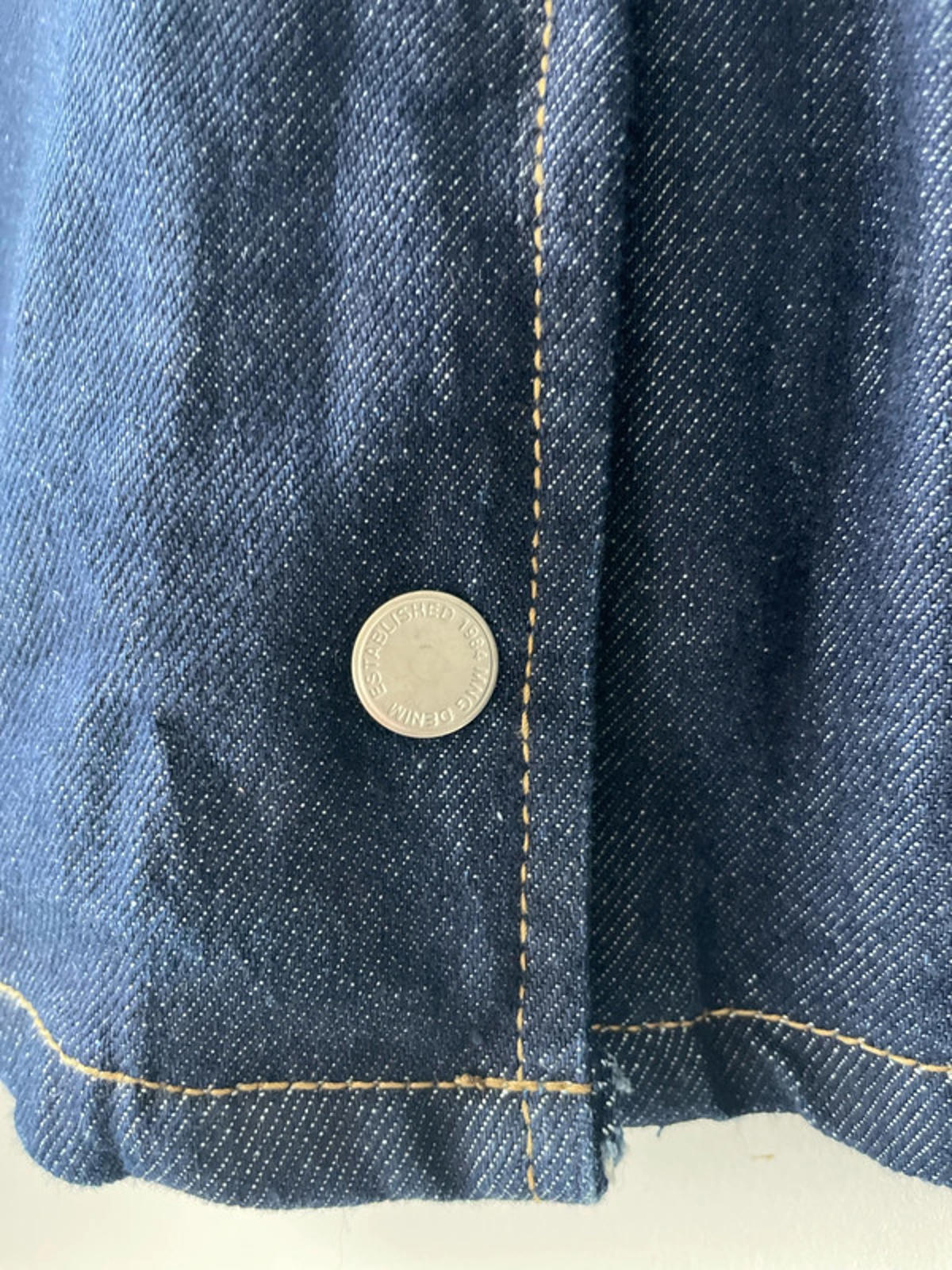 Women’s Mango Cropped Denim Jacket In Navy - Small - 1951