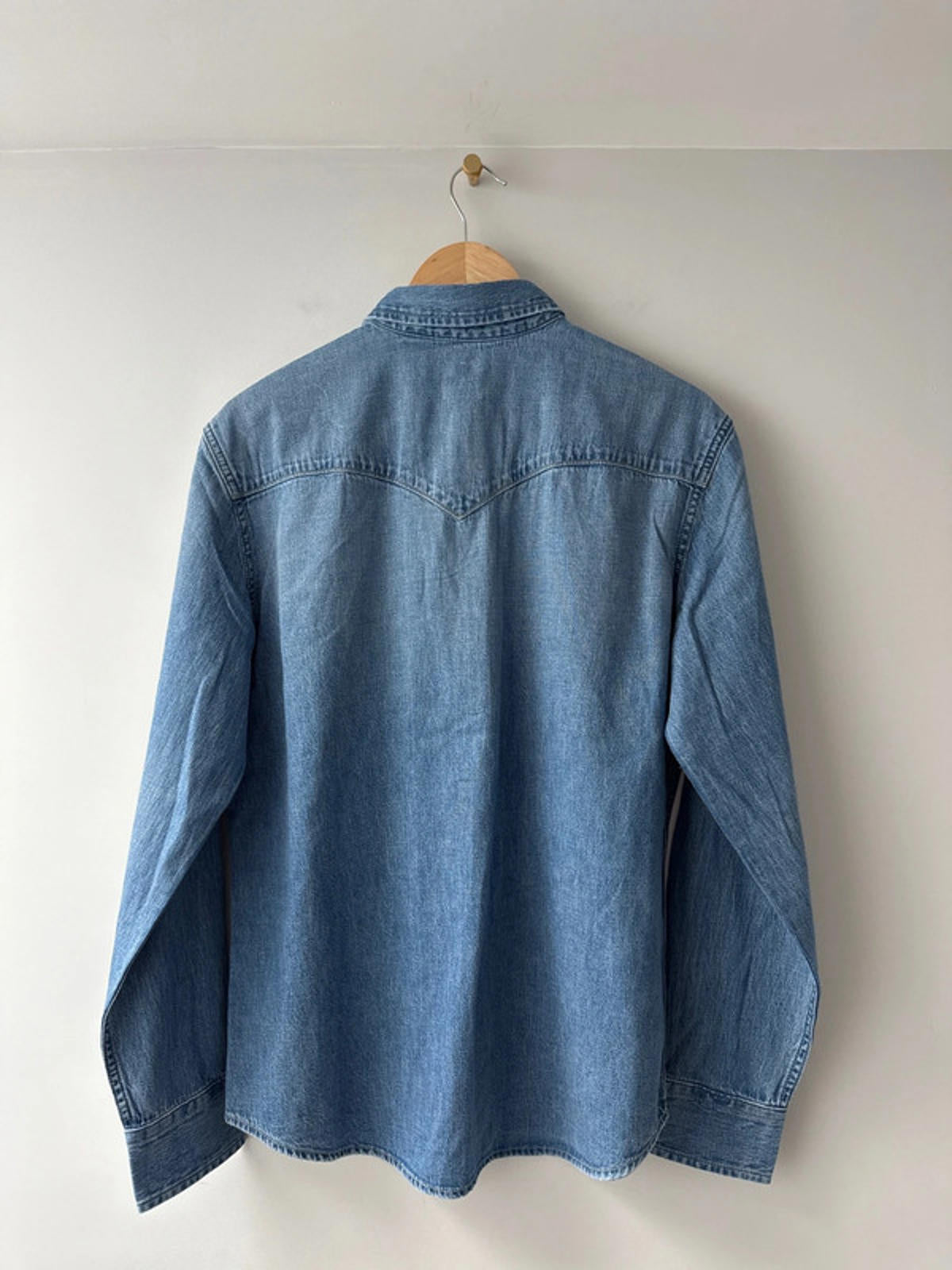 Men’s Levi’s Washed Western Denim Chambray Shirt - Medium - 1969
