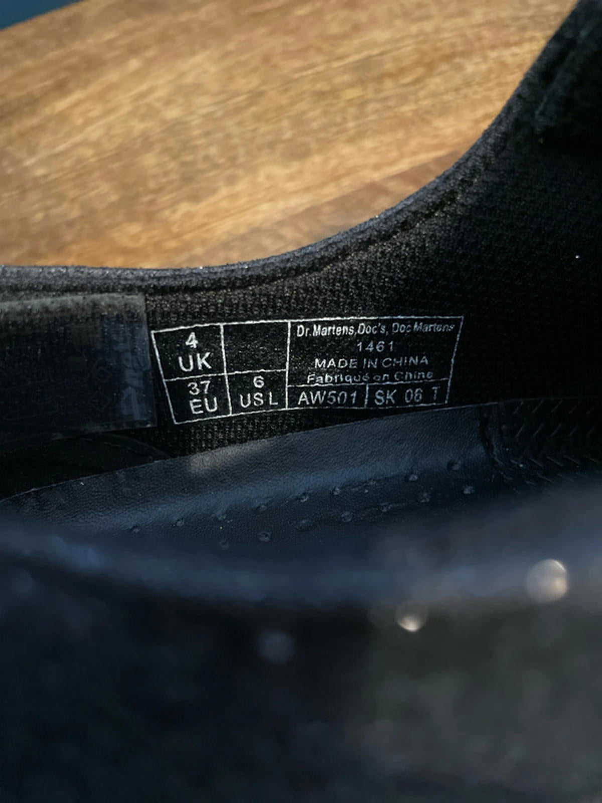 Women’s Dr Martens 1461 Farrah Chunky Glitter Oxford Shoes in Black - UK4 - 2554