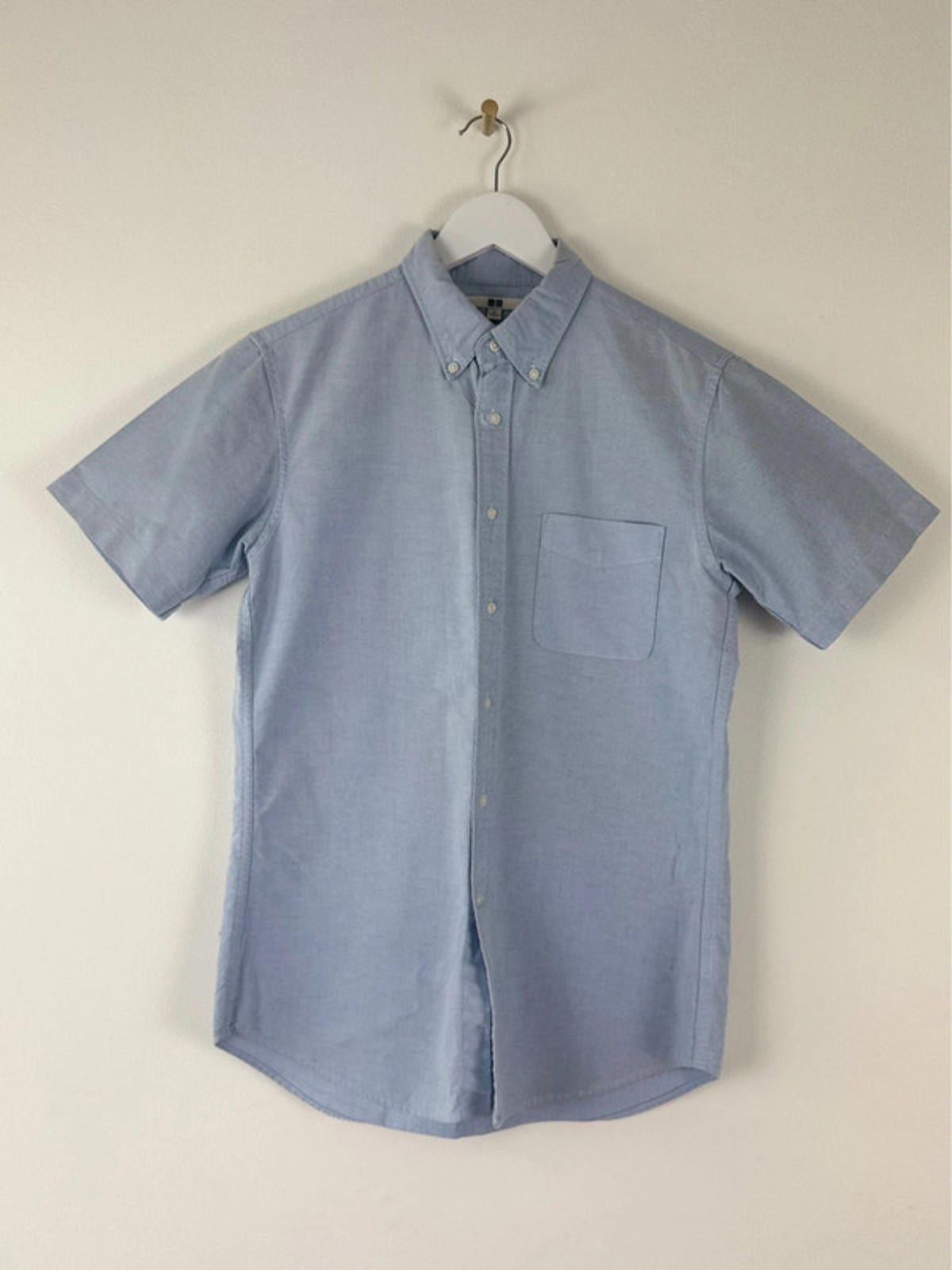 Men’s Uniqlo Oxford Short Sleeved Shirt - Small -1416