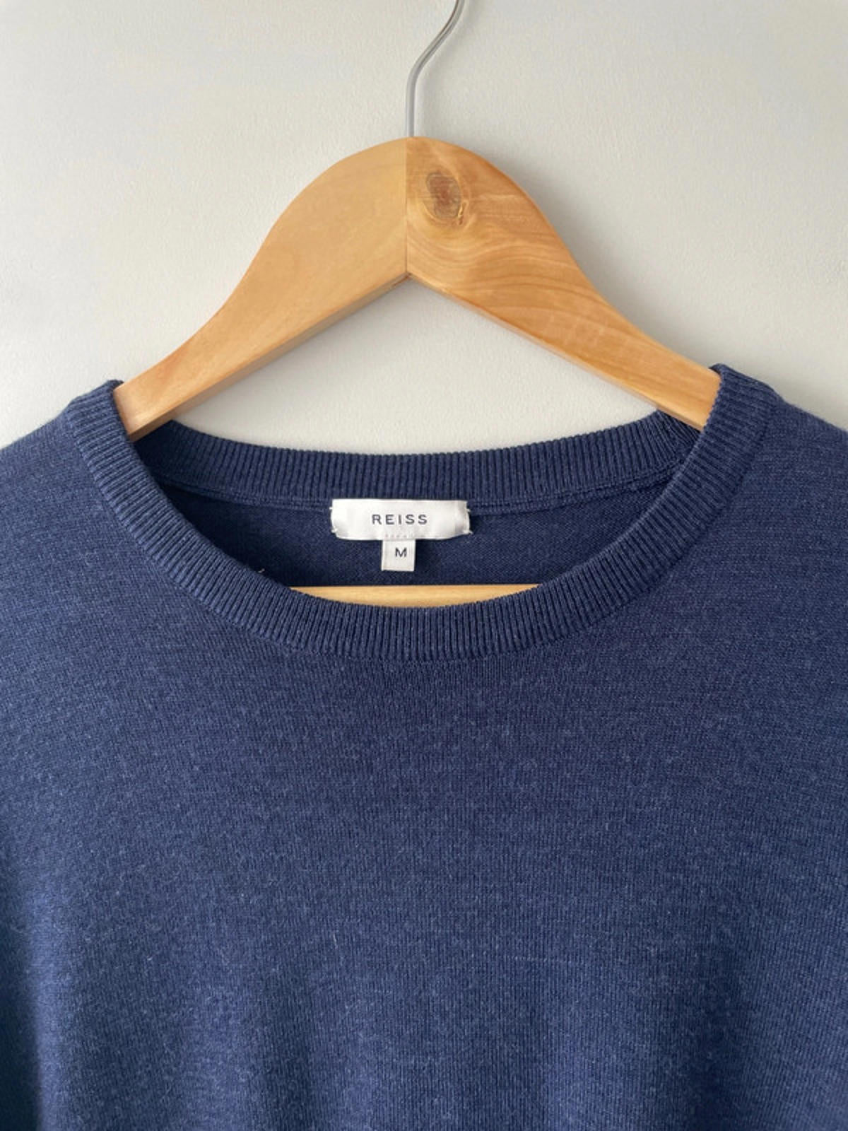 Men’s Reiss 100% Wool Crew Neck Long Sleeve Jumper - Medium - 1900