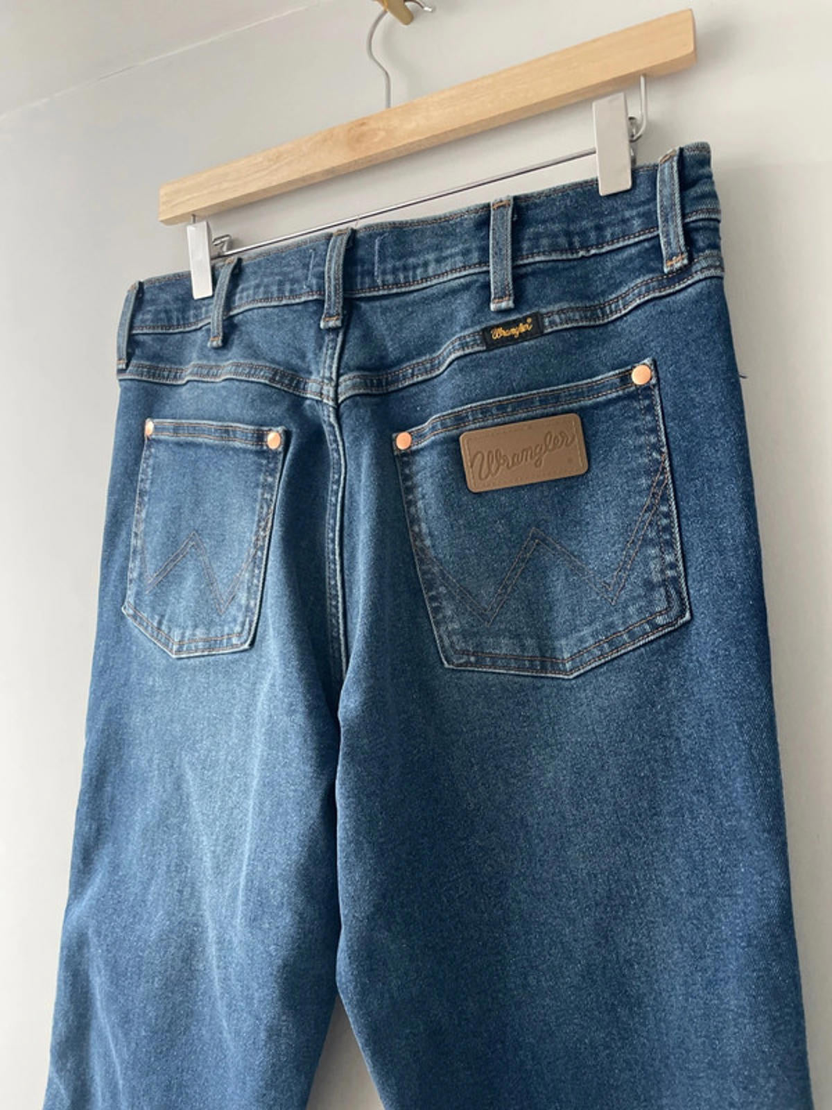 Mens Wrangler Wrancher Slim Bootcut Fit Jeans In Navy - W32/L32 - 2382