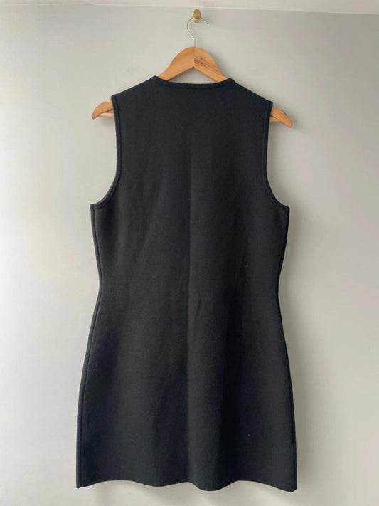 Women’s Abercrombie & Fitch Mara Mini Sweater Knit Dress In Navy - Large - 2429