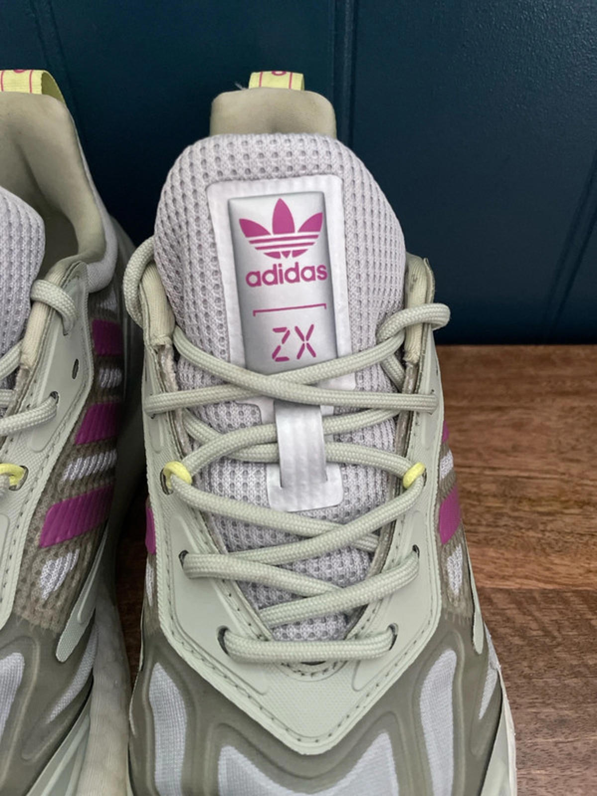 Women’s Adidas ZX 2K Boost 2.0 Trainers In Mint/Fuchsia - UK4 - 2362