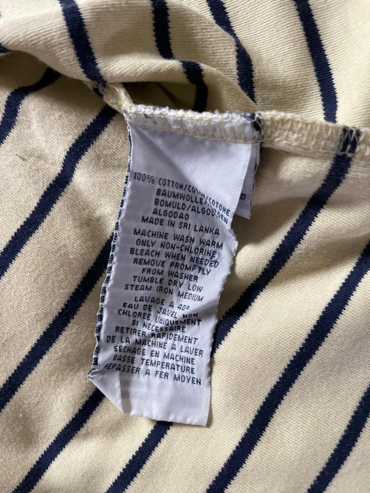 Men’s Ralph Lauren Stripped Polo Top - Medium