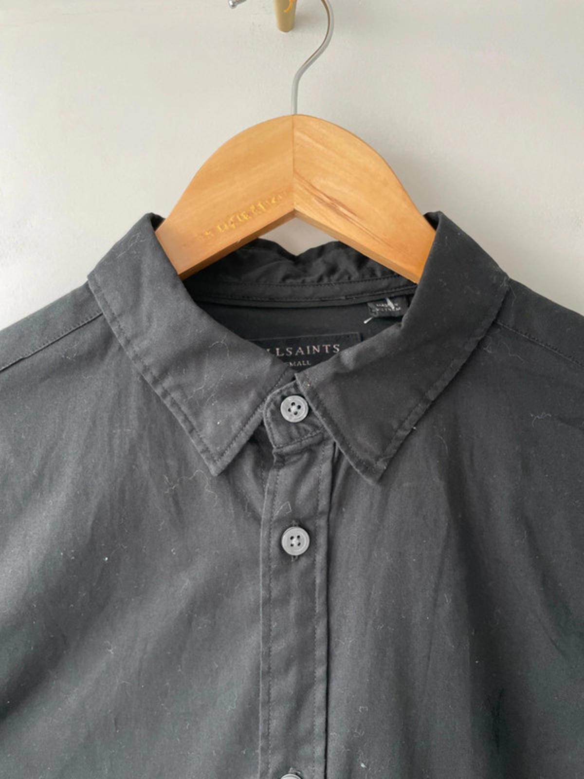 Men’s Allsaints Button Down Collar Long Sleeve Shirt - Small - 2005