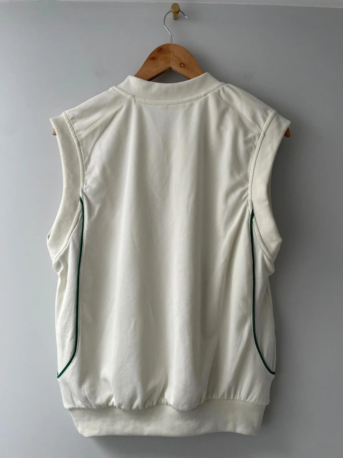 Men’s Slazenger Vintage Retro Cricket Tank Top Jumper In Cream - Medium - 2316