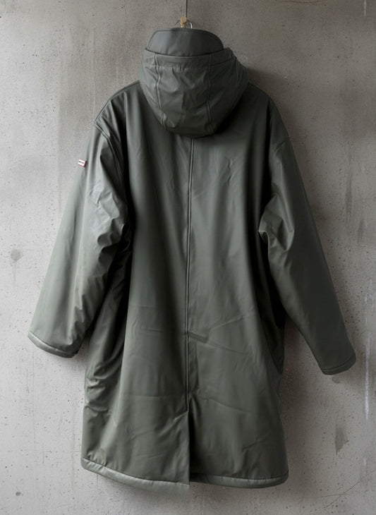 Men’s Hunter Cocoon Cloak Fleece Lined Waterproof Parka In Geen - Medium - 3652
