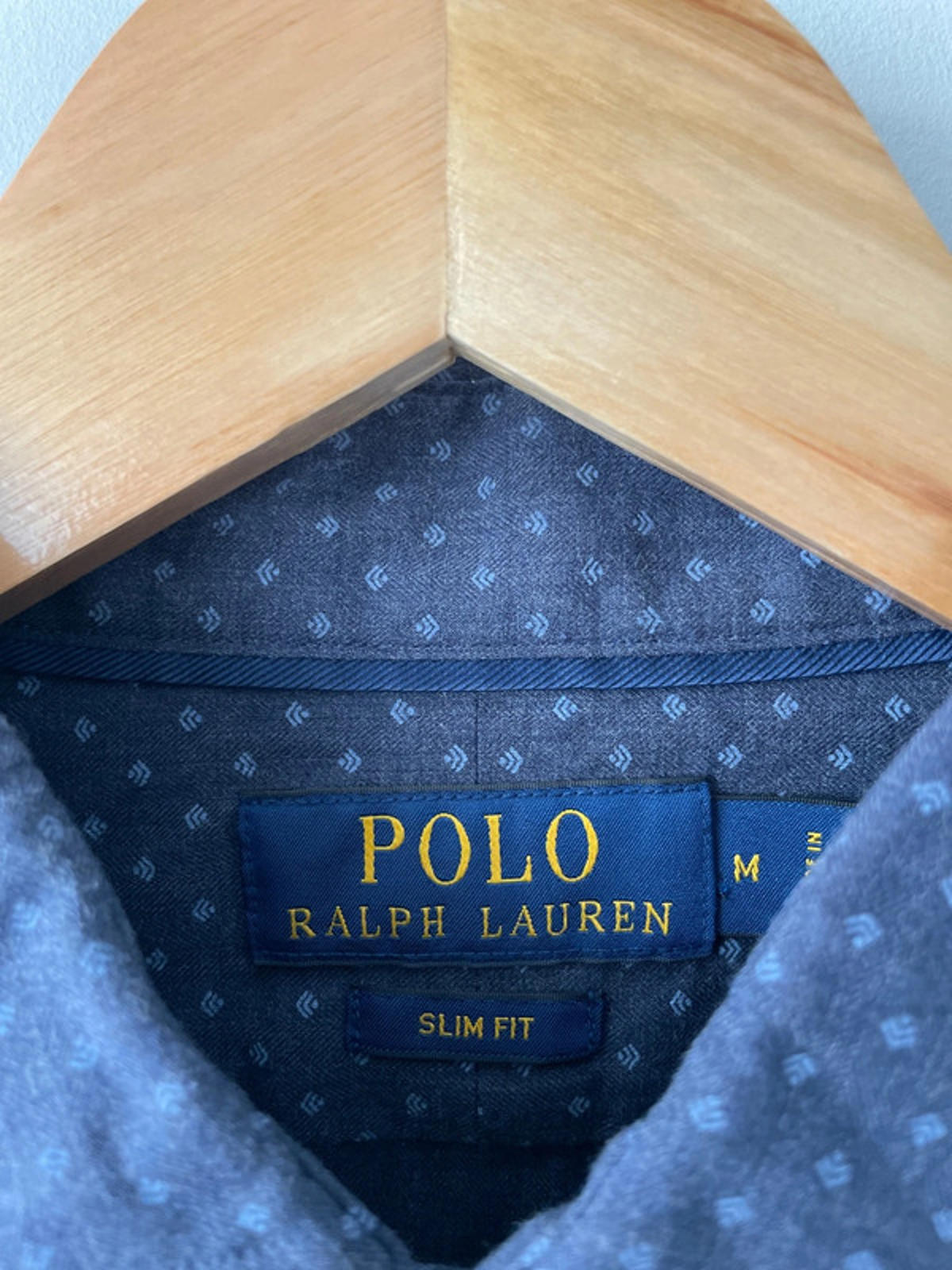 Men’s Ralph Lauren Premium Long Sleeve Slim Fit Shirt Top - Medium - 1545