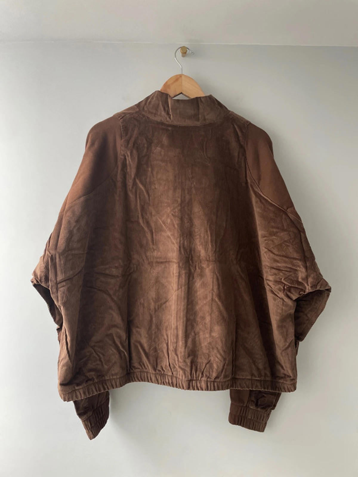 Women’s Nike Oversized Fit Corduroy Full Zip Jacket Top In Brown - UK 14 - 2306