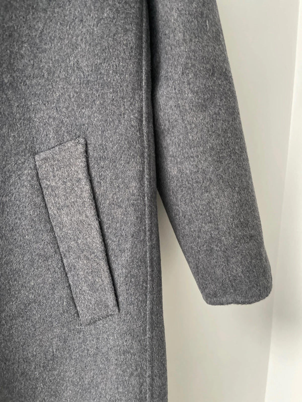 Women’s Lansboter 100% Wool Military Overcoat In Grey - Uk10 - 2389