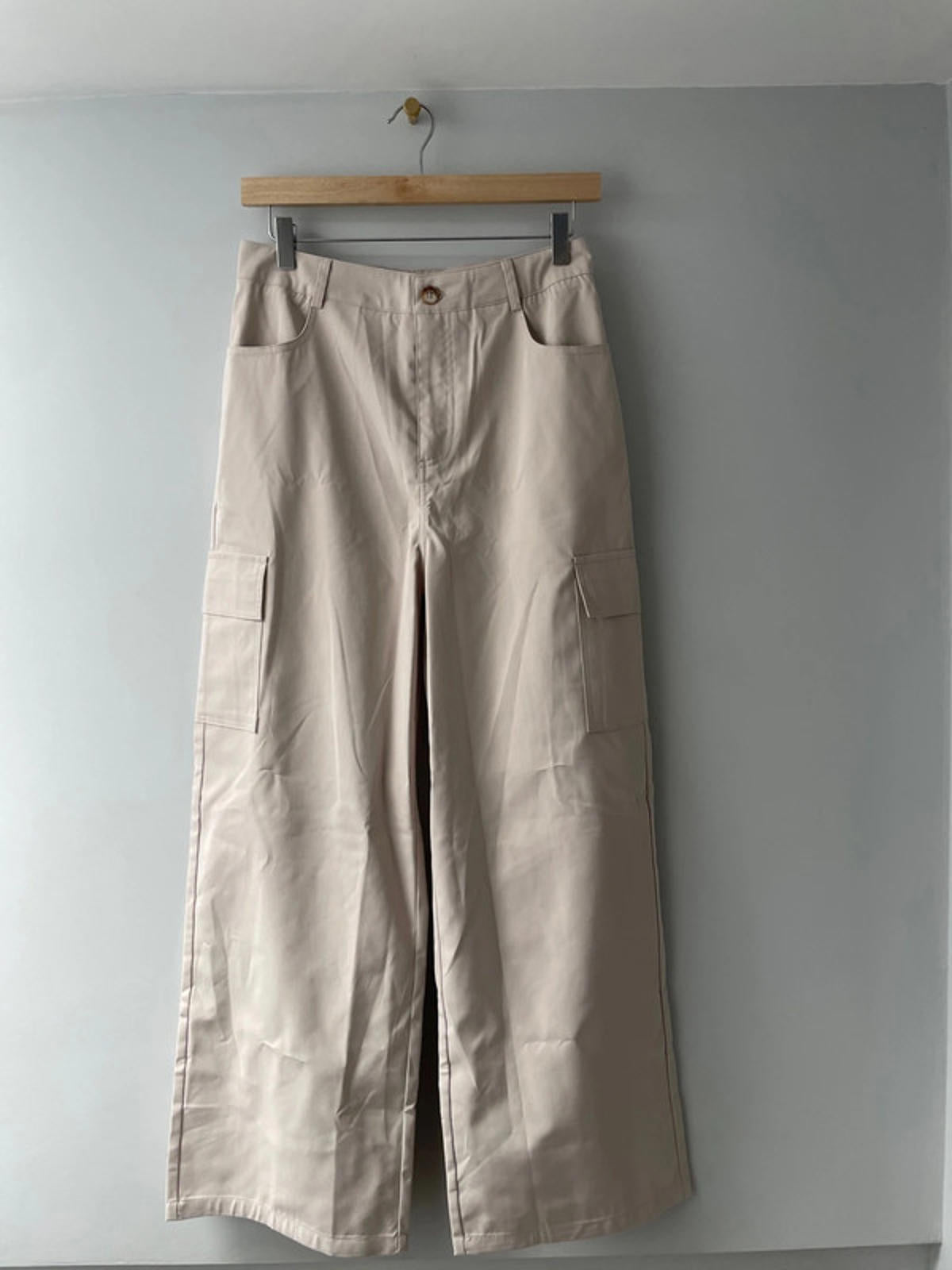 Women’s Wide Leg Cargo Trousers With Pockets - W28/L28 - 1750