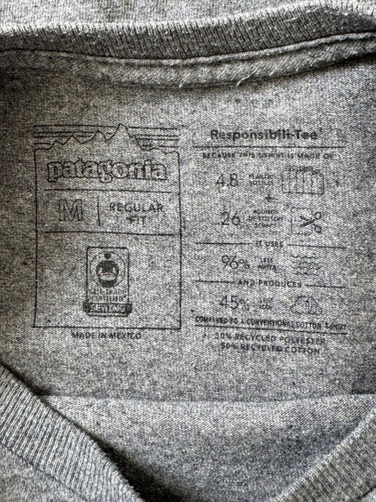 Men’s Patagonia Crew Neck Long Sleeve T-Shirt With Print - Medium -1434