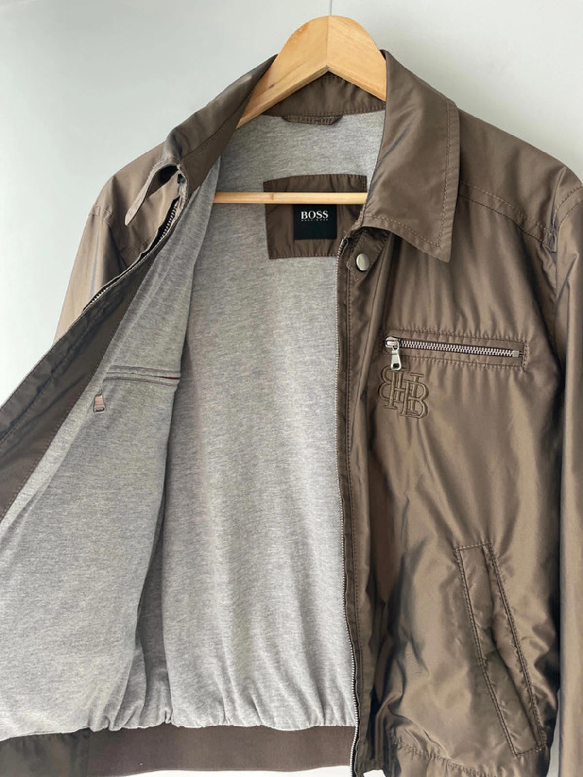 Men’s Hugo Boss Embroidered Logo Harrington Jacket - Medium - 2020