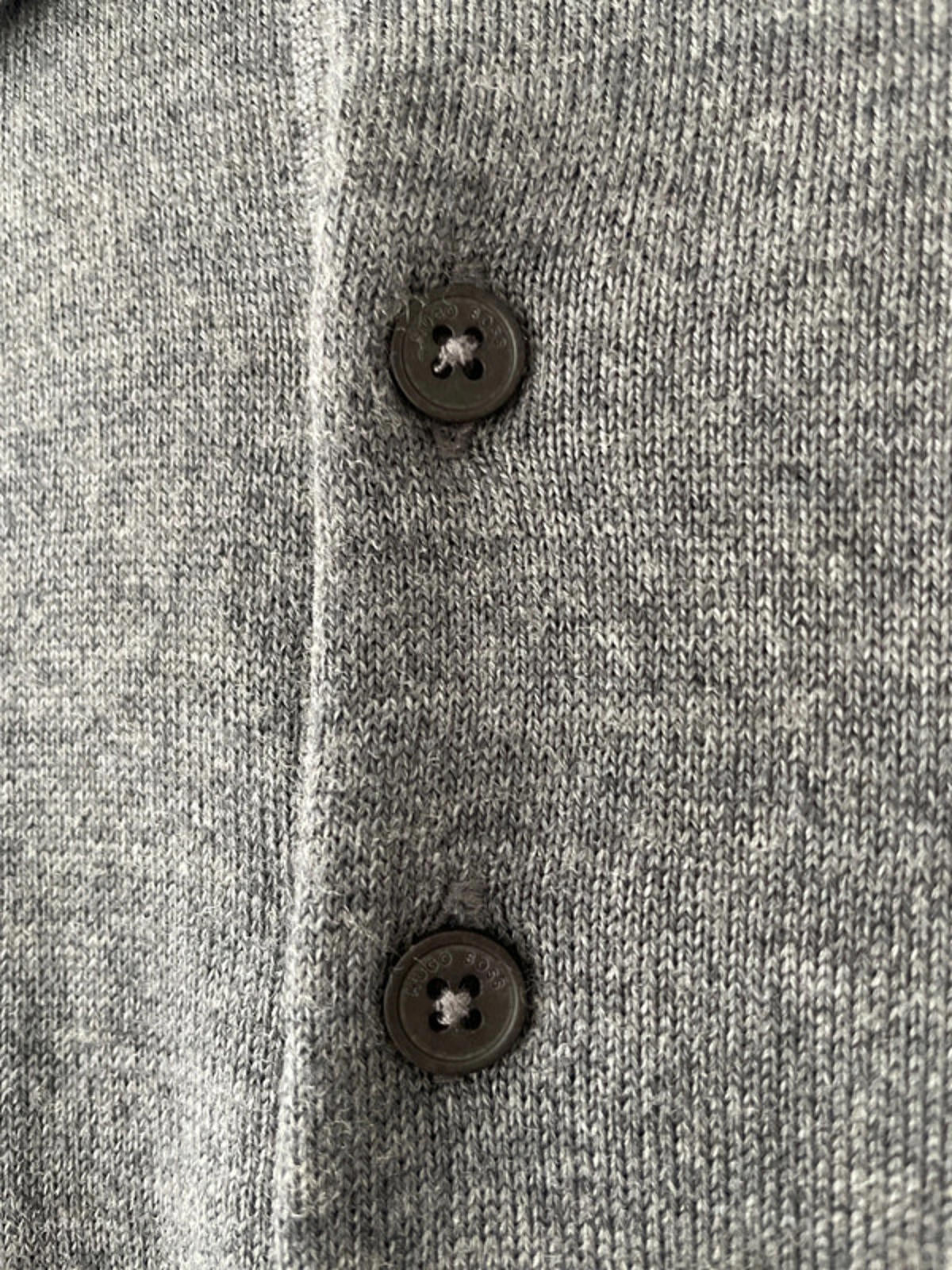 Men’s Hugo Boss Slim Fit Long Sleeve 100% Merino Wool Knitted Polo Top - Medium - 2016