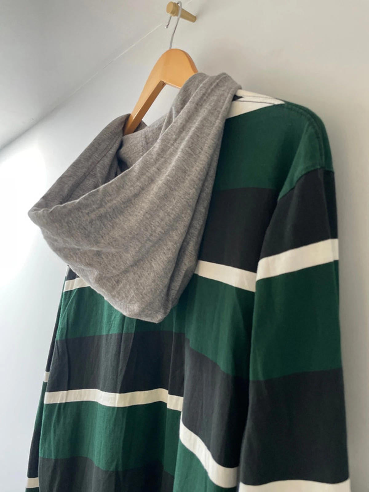 Men’s Ralph Lauren Hooded Rugby Shirt Top - XLarge - 0842