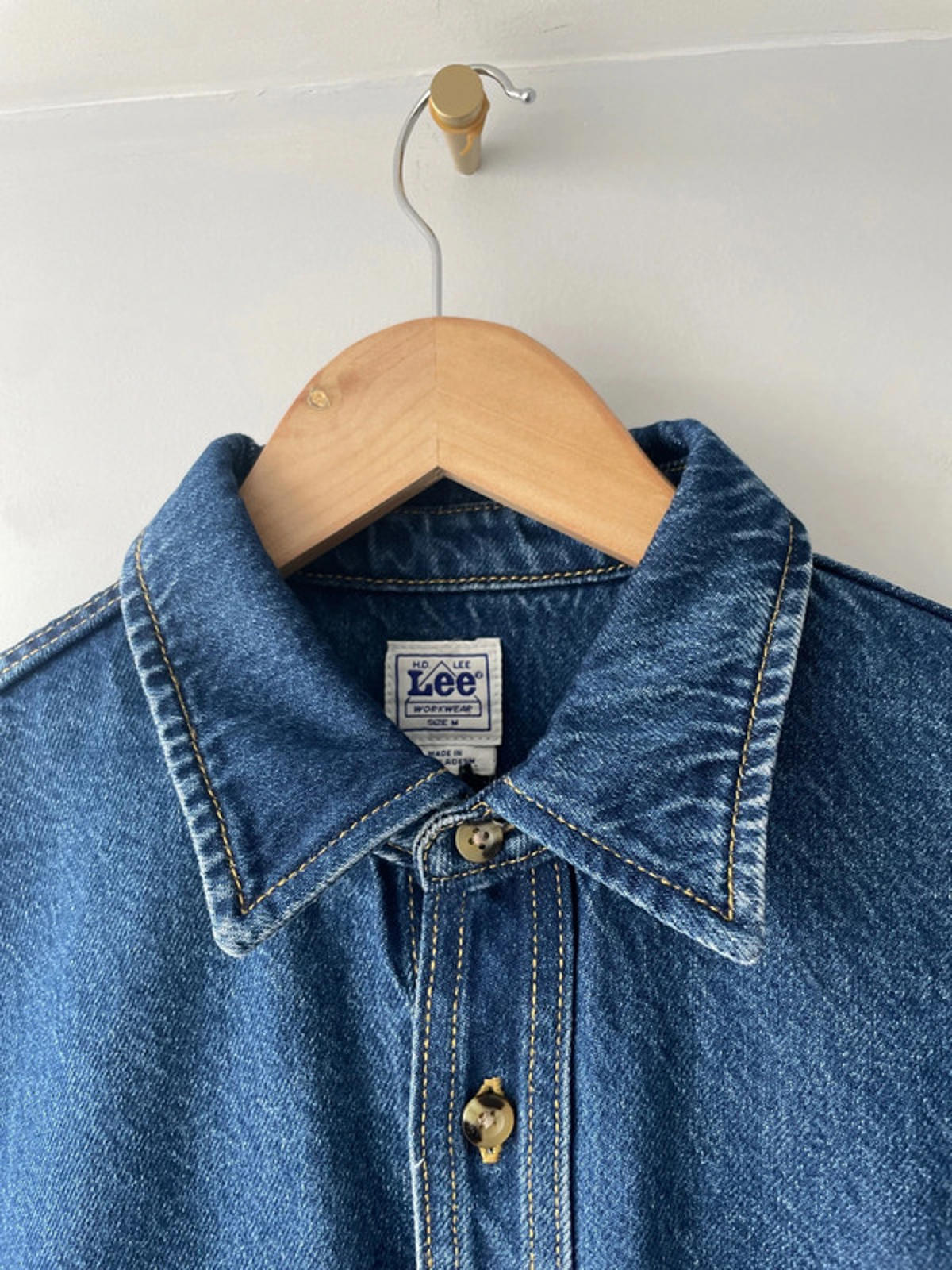 Men’s LEE Workwear Overshirt Denim Shirt - Medium - 2200