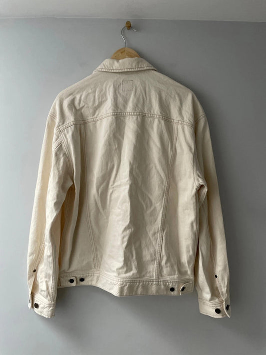 Men’s Lee Relaxed Rider Denim Jacket In Ecru - Medium - 2377