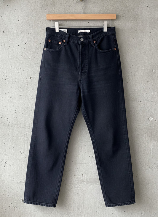 Women’s Levi’s High Waisted Ribcage Straight Fit Jeans In Black - W26/L27 -1848