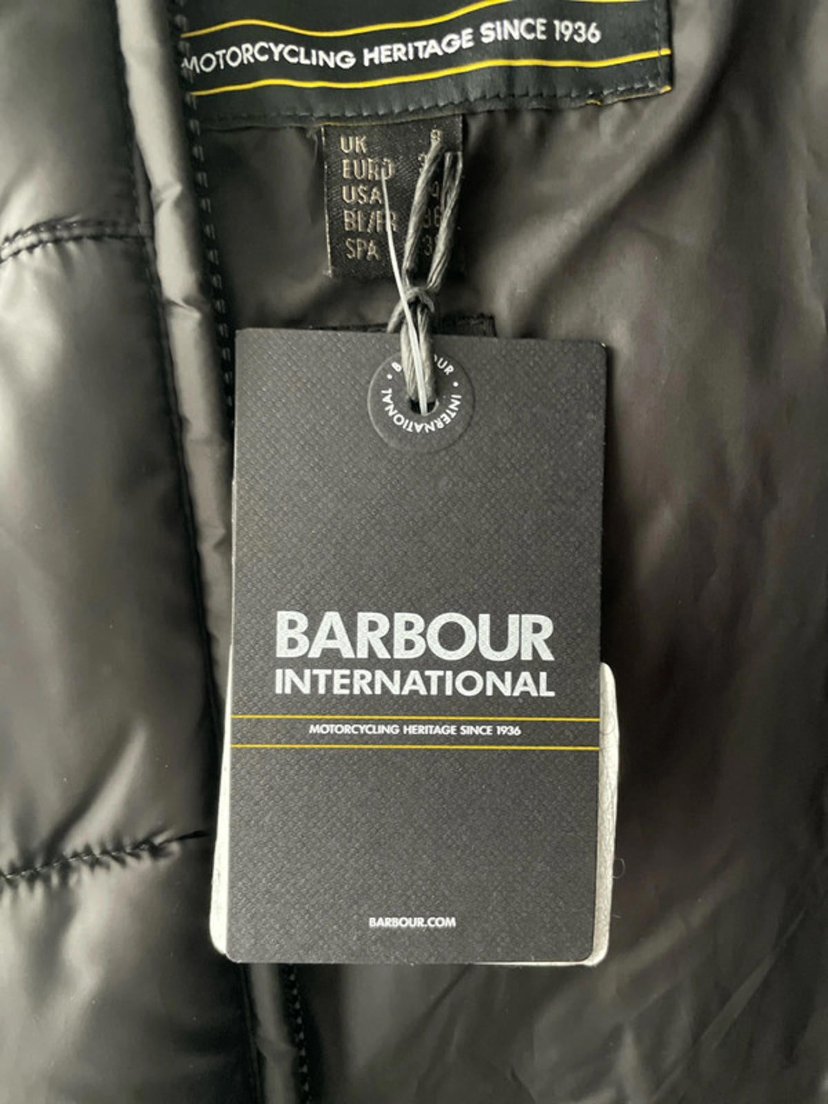 Women’s Barbour Anastasia Quilted Faux Fur Lined Hooded Puffer Jacket In Black - UK8 - 2396