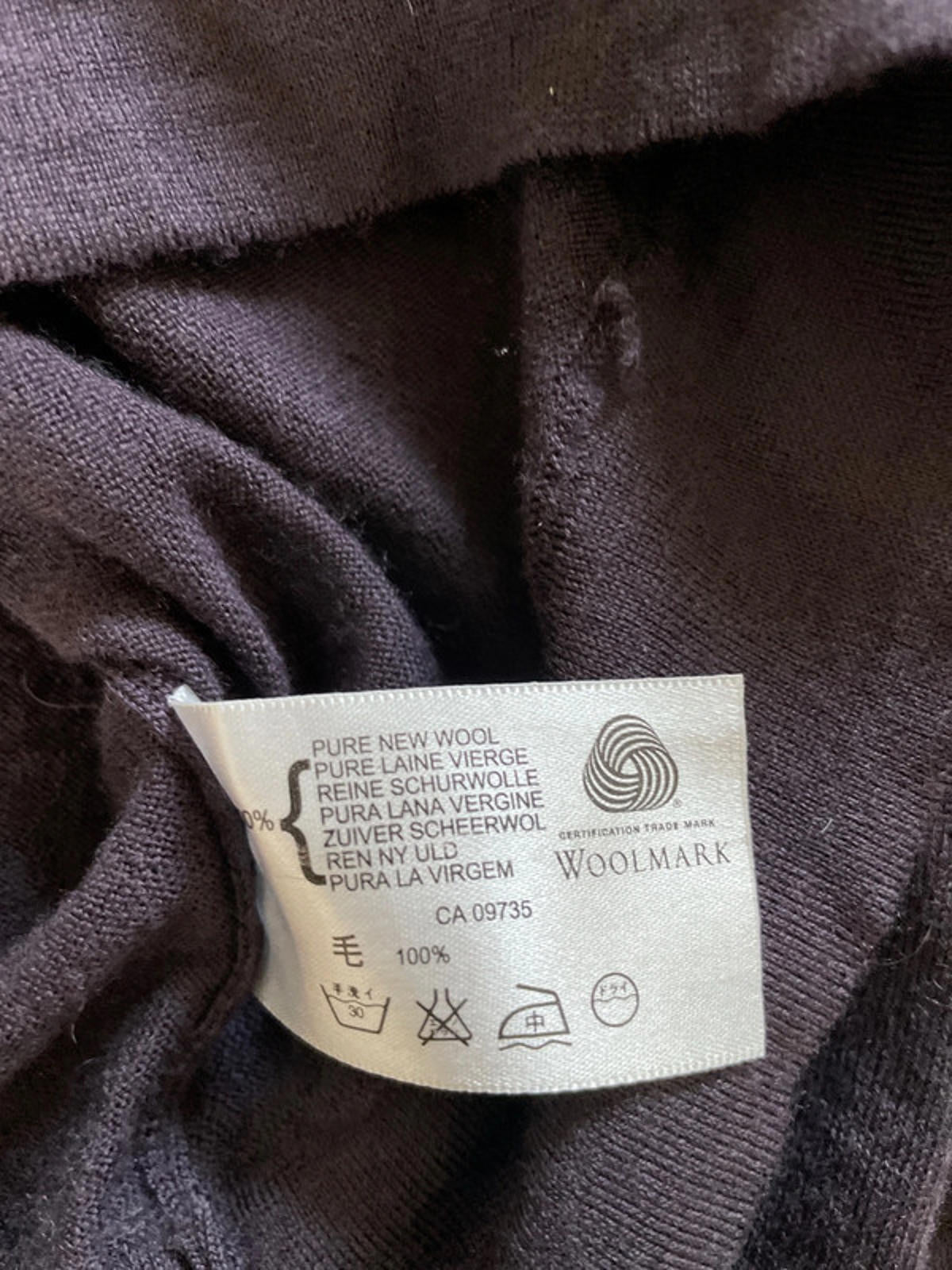 Men’s John Smedley 100% Merino Wool Crew Neck Jumper In Purple - Large - 2063