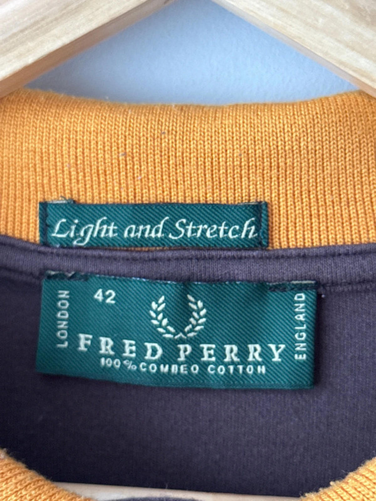 Men’s Fred Perry Vintage Made In Italy Long Sleeve Polo Top - Medium - 1966