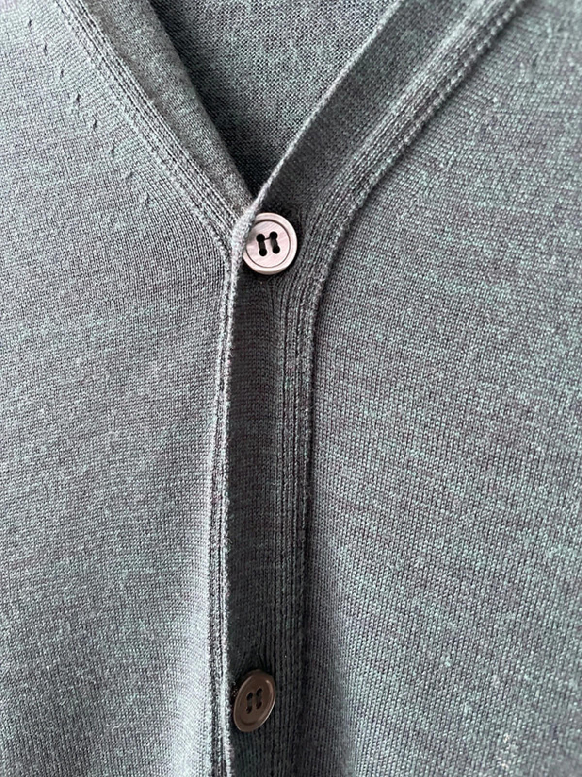 Men’s John Smedley Premium Merino Wool Long Sleeve Cardigan - Medium - 1936