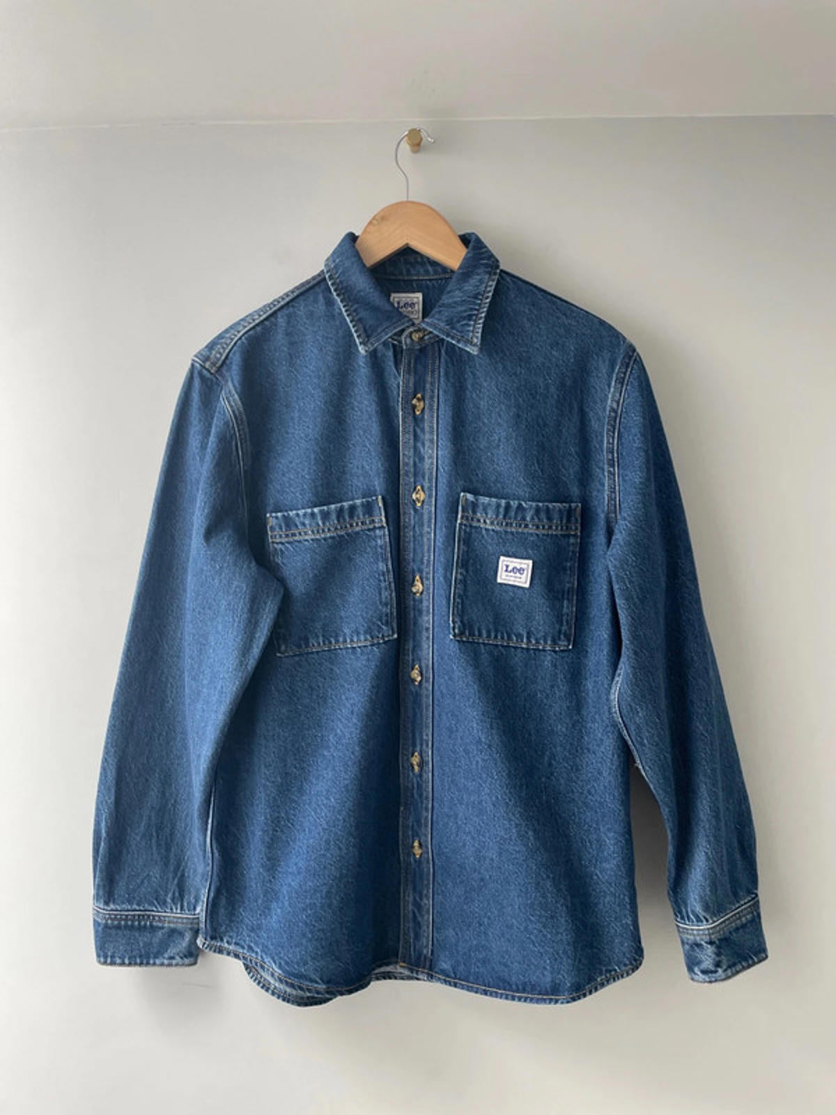 Men’s LEE Workwear Overshirt Denim Shirt - Medium - 2200