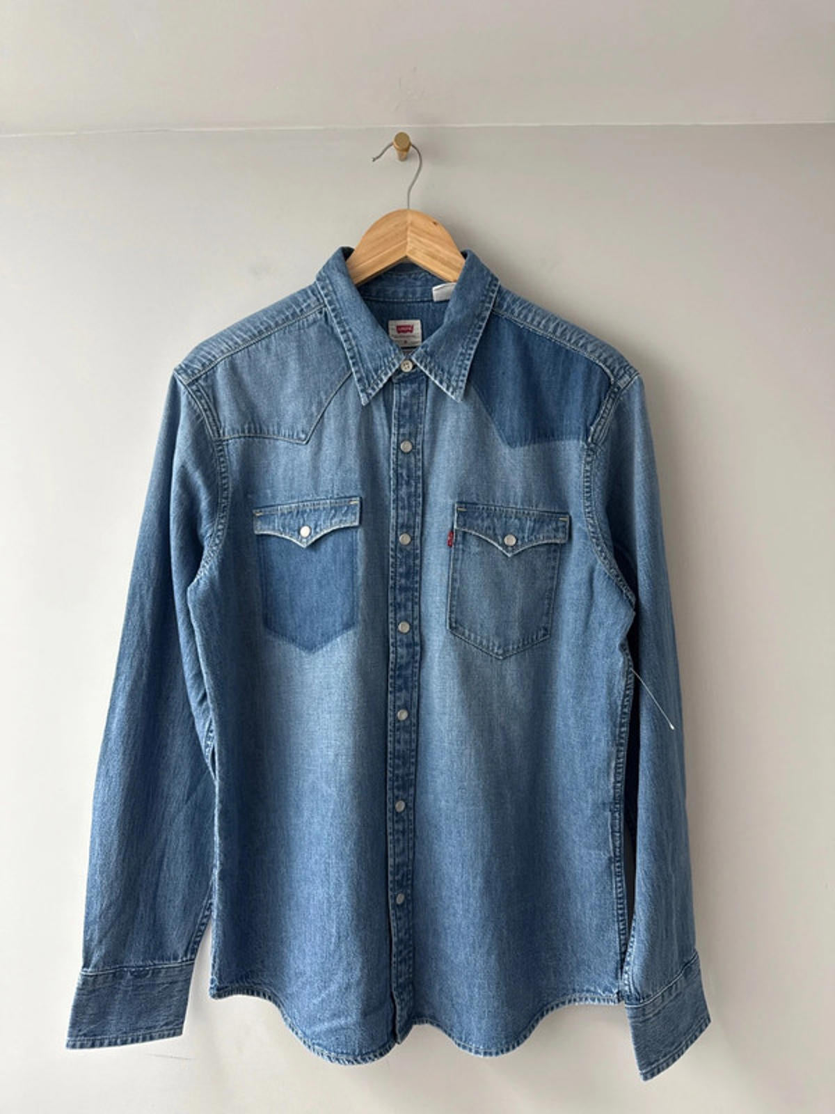 Men’s Levi’s Washed Western Denim Chambray Shirt - Medium - 1969