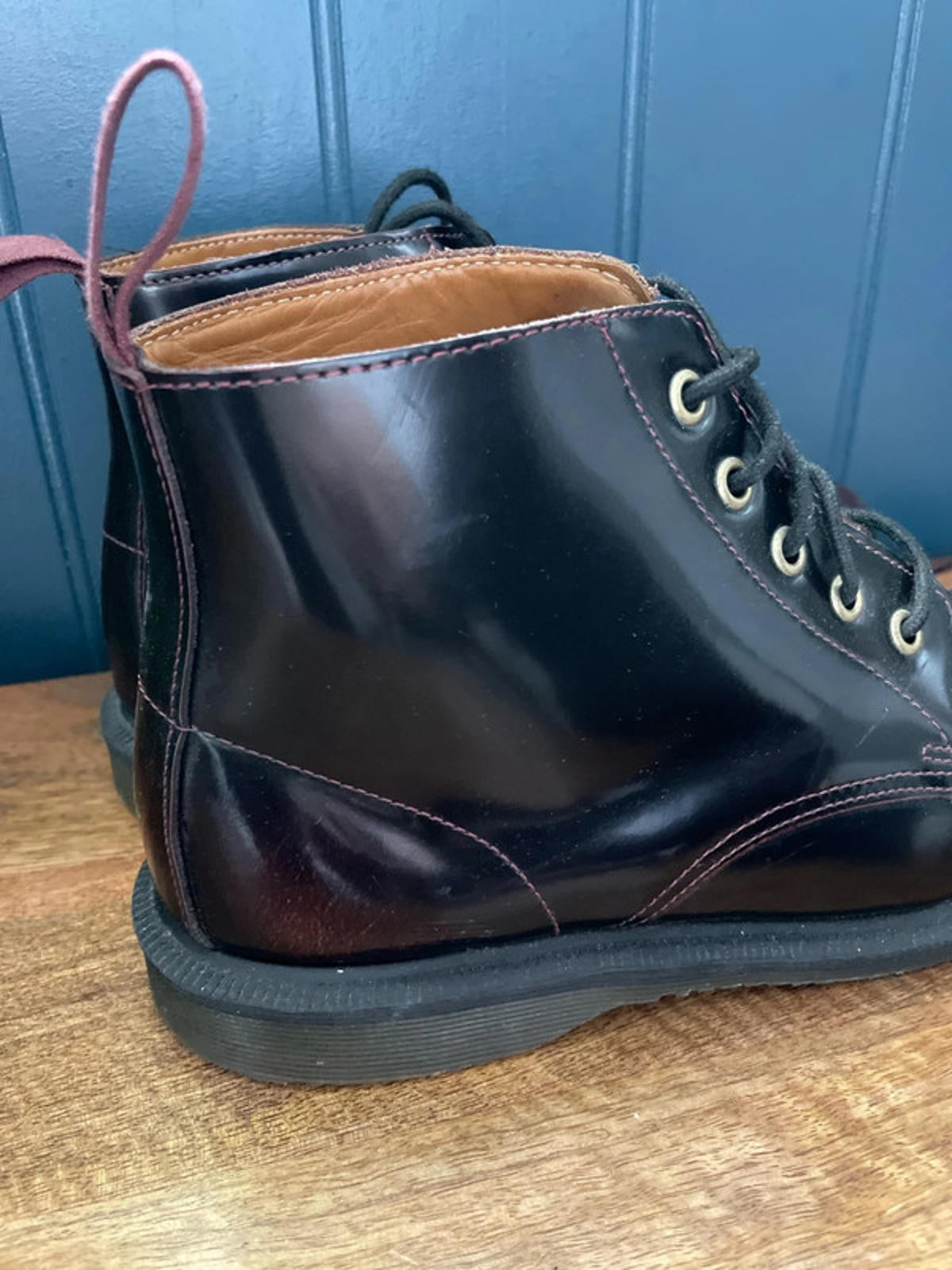 Women’s Dr Martens Emmeline Ankle Lace Up Boots in Cherry Red - UK6 - 2164