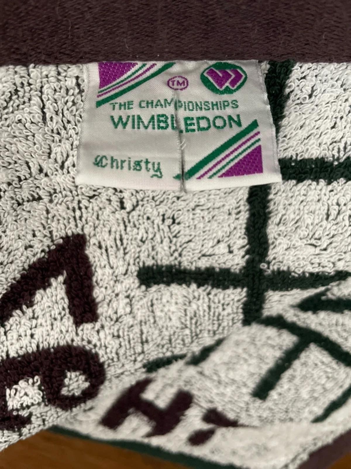Wimbledon Vintage Championships 1997 Rare Tennis Towel in Dark Green - 2949