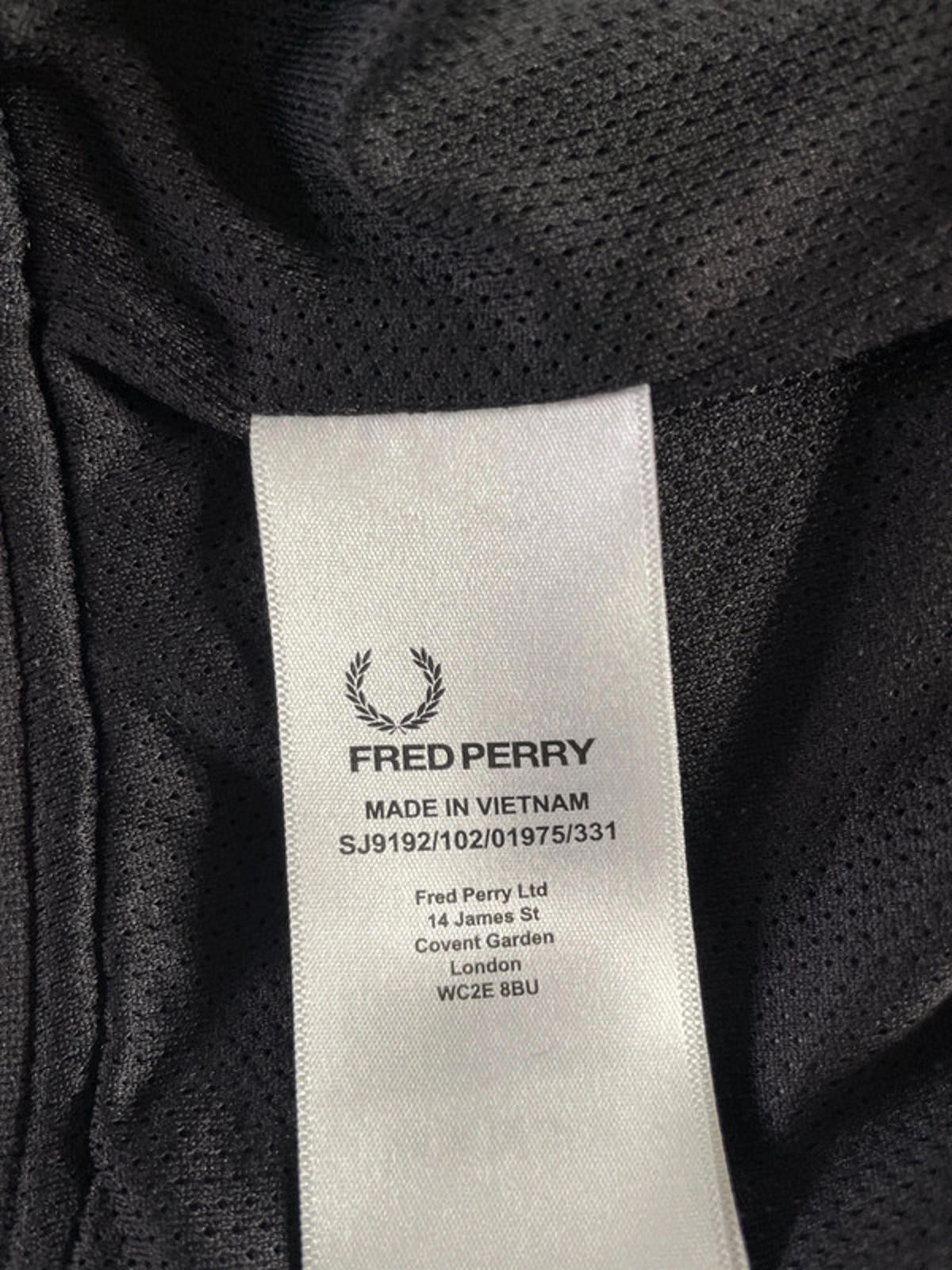 Men’s Fred Perry Harrington Jacket In Black - Small - 2058