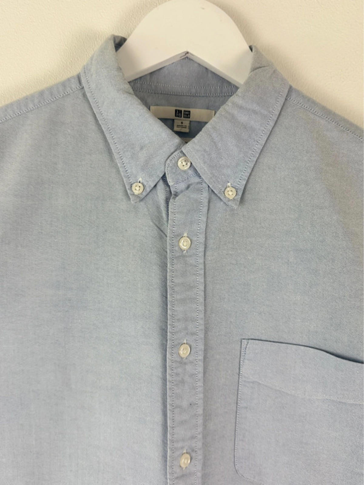 Men’s Uniqlo Oxford Short Sleeved Shirt - Small -1416