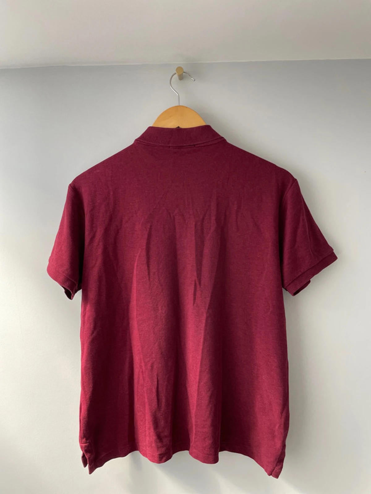 Men’s Ralph Lauren Slim Fit Polo Top In Burgundy - Medium