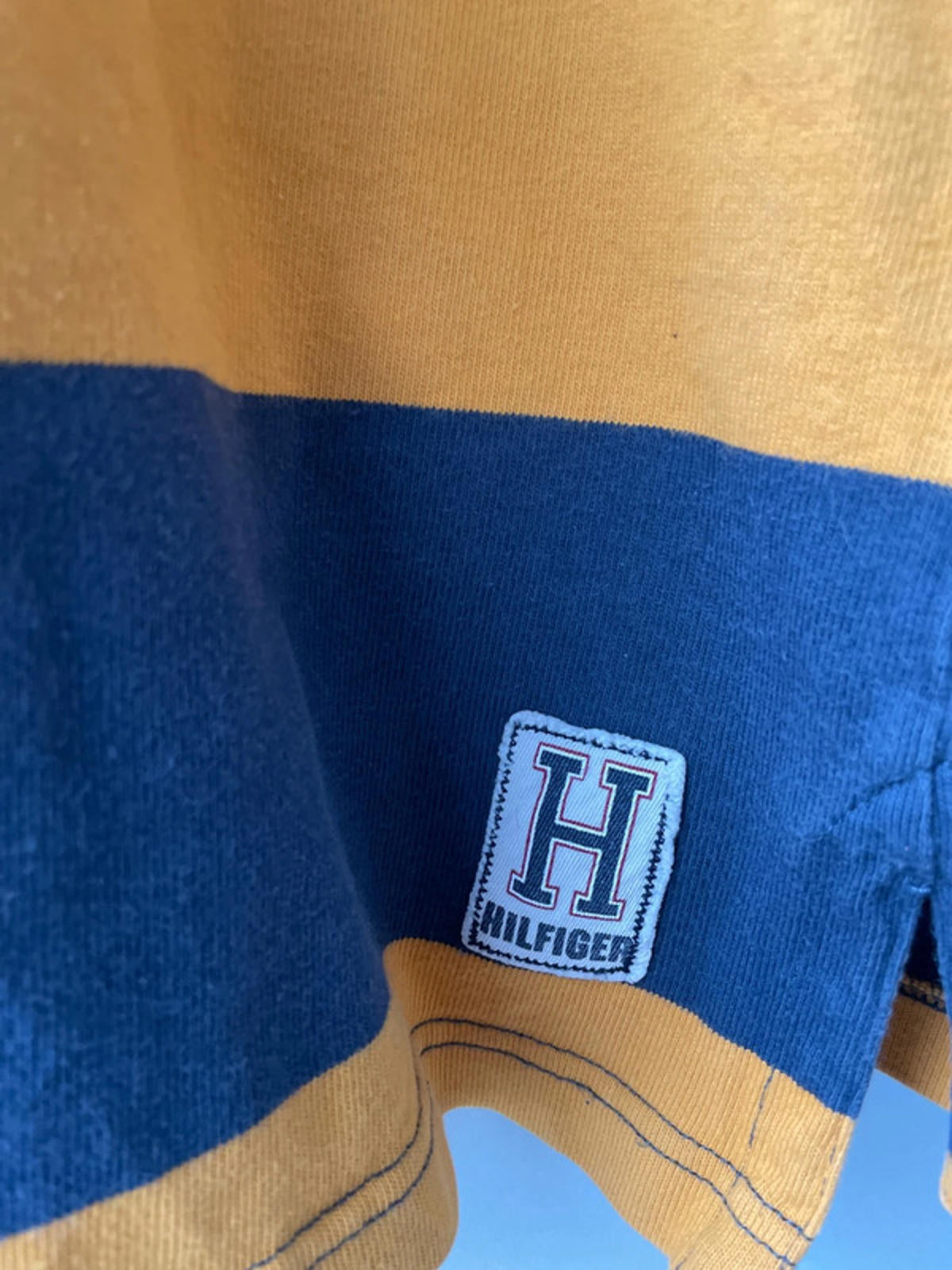 Men’s Tommy Hilfiger Stripped Rugby Polo Top - Medium - 2007