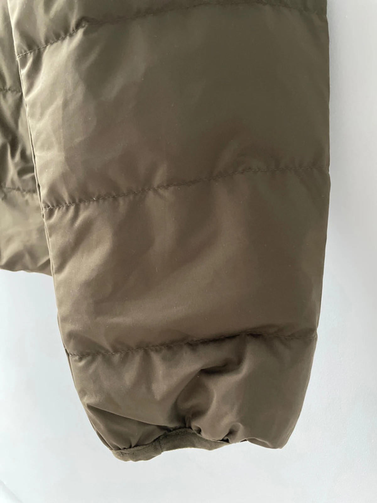 Mens Mango Gorry Hooded Padded Puffer Jacket In Khaki - Medium - 2373