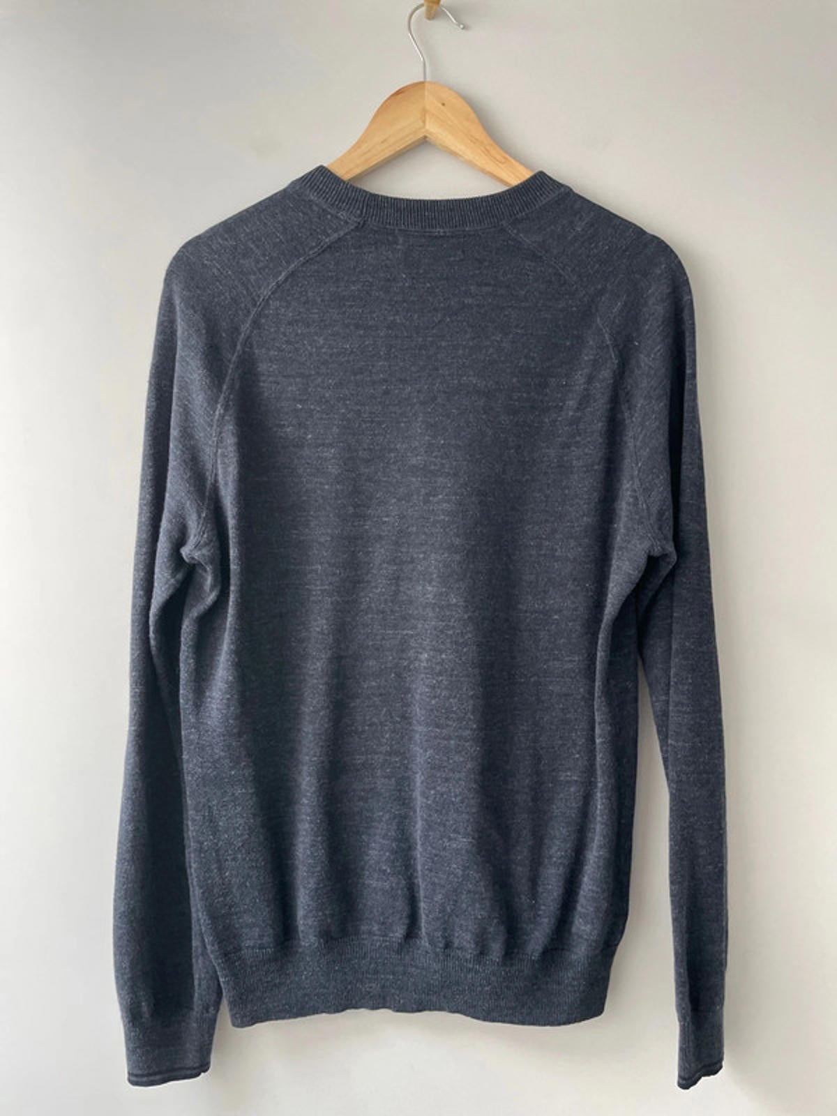 Men’s Fred Perry Long Sleeve Crew Neck Jumper In Grey - Small - 2064