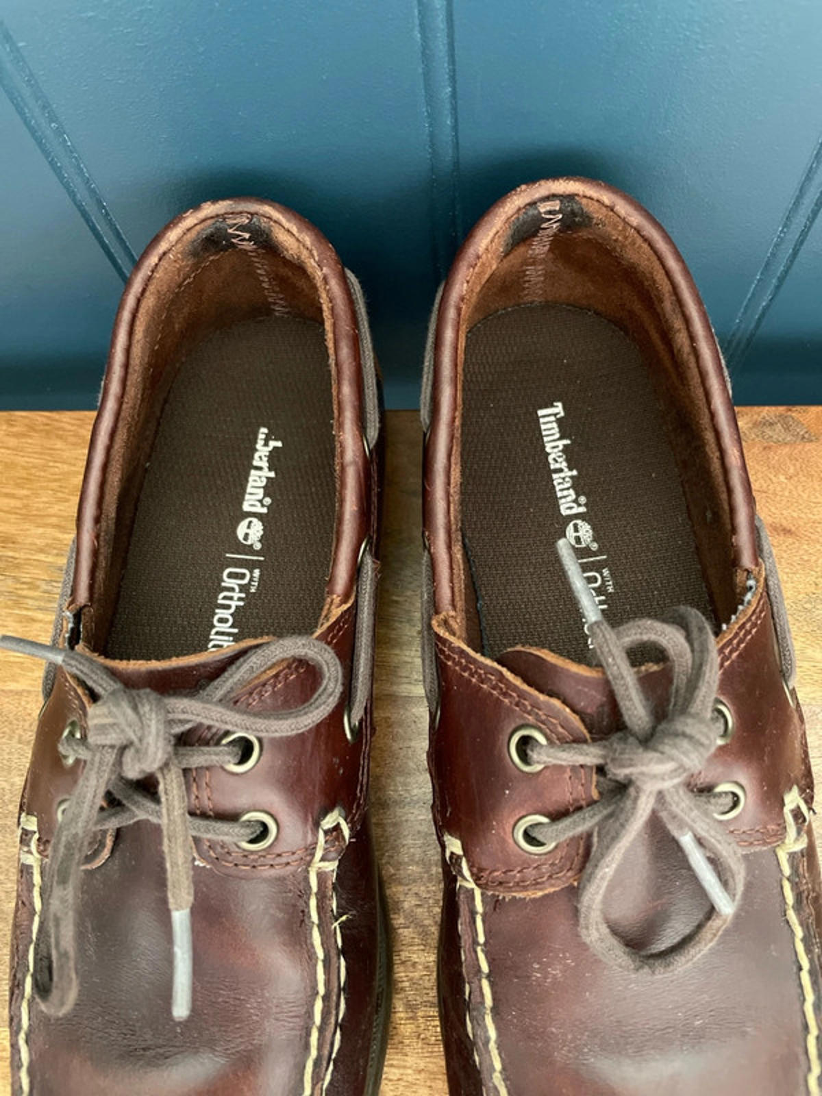 Men’s Timberland Premium Leather Classic Boat Shoes In Brown - UK8 - 1920
