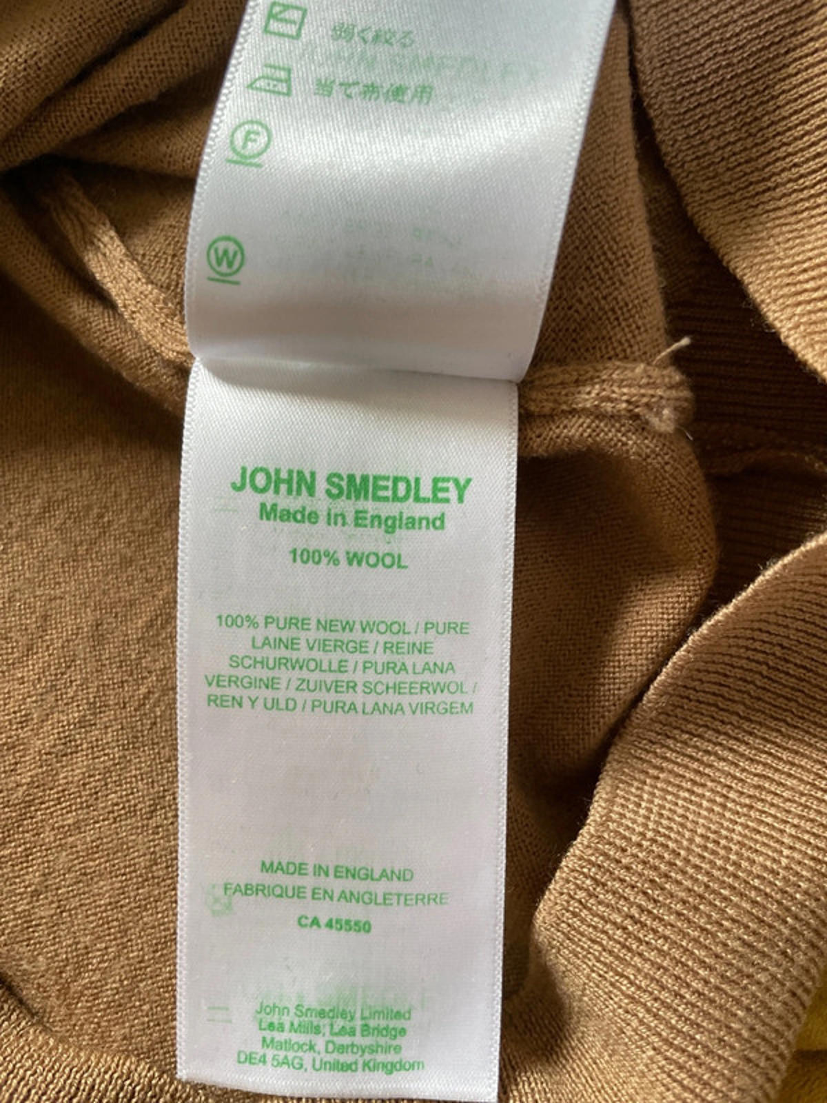 Men’s John Smedley 100% Merino Wool Crew Neck Jumper - Medium- 2062