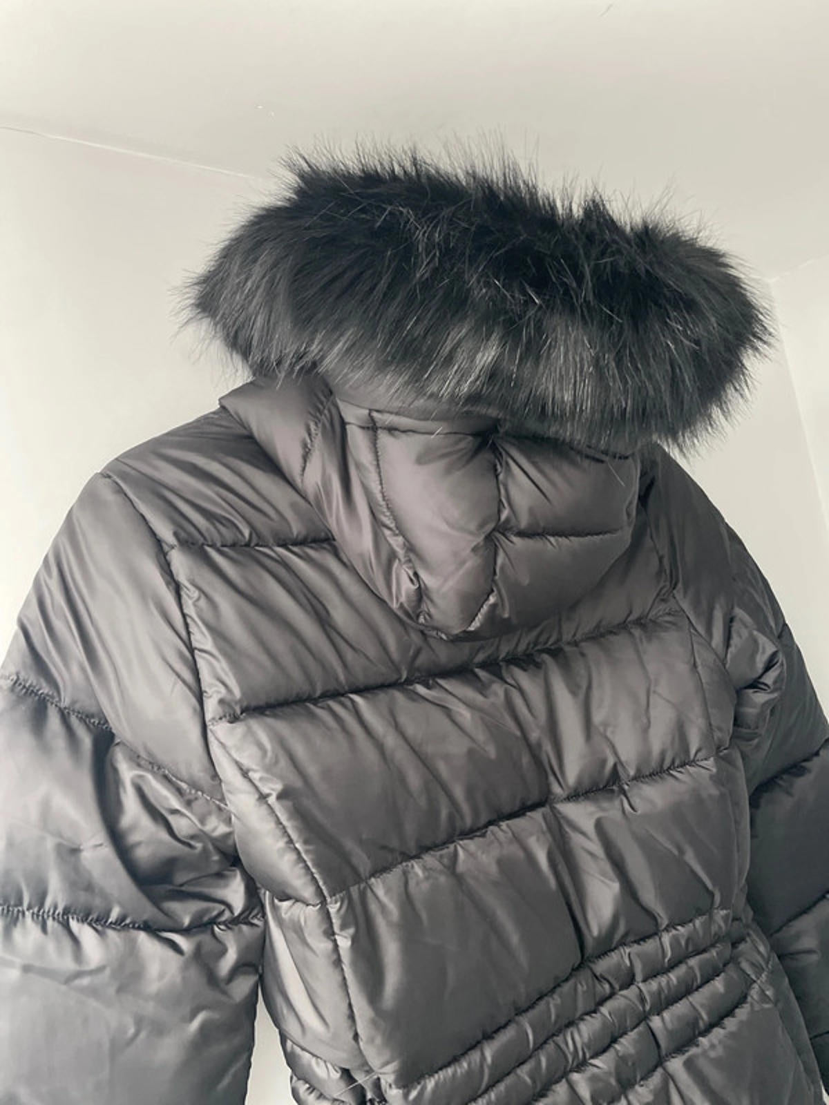 Women’s Barbour Anastasia Quilted Faux Fur Lined Hooded Puffer Jacket In Black - UK8 - 2396