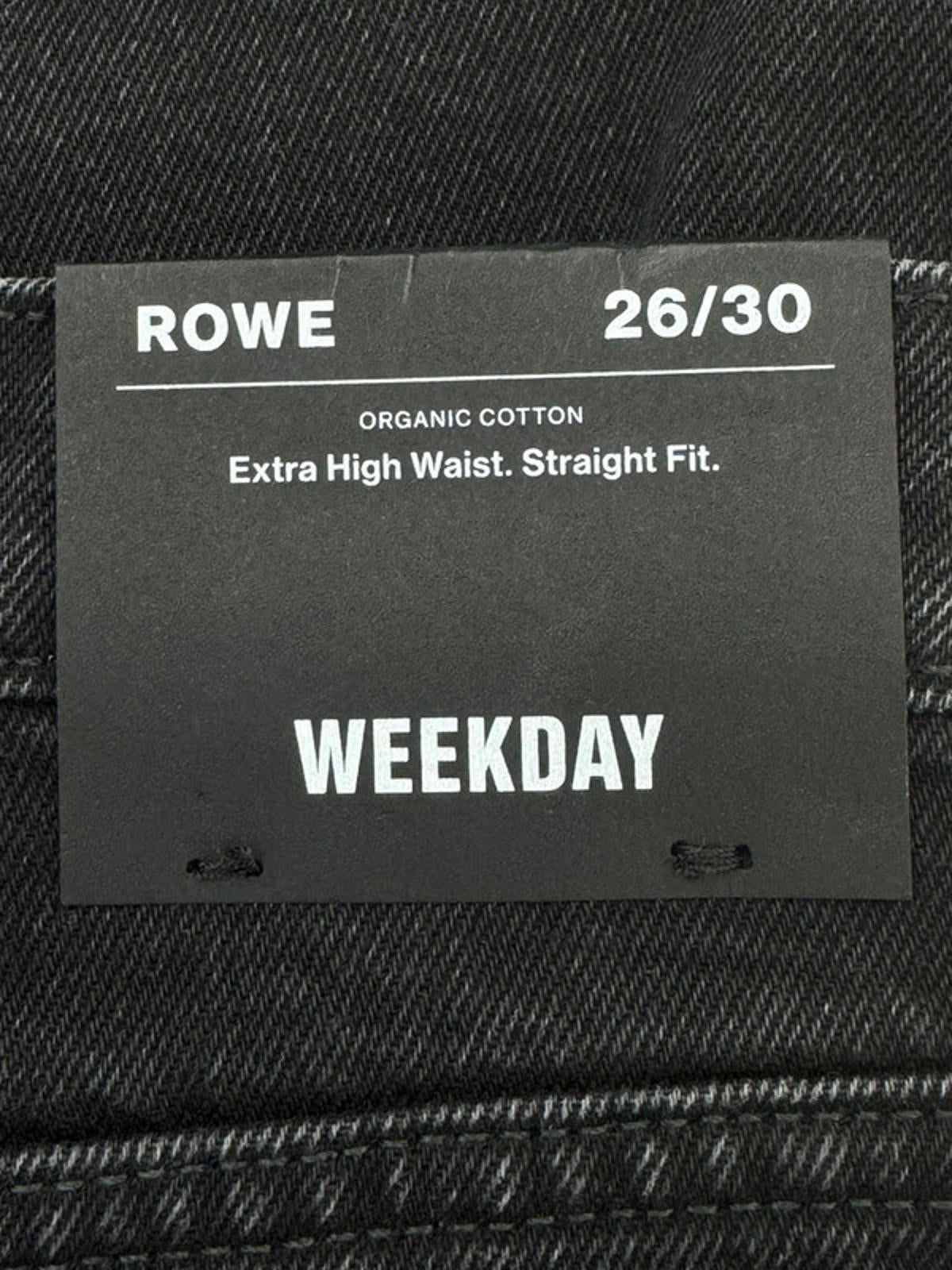 Women’s Weekday Rowe Extra High Waist Straight Fit Jeans - W26 / L30 -1407