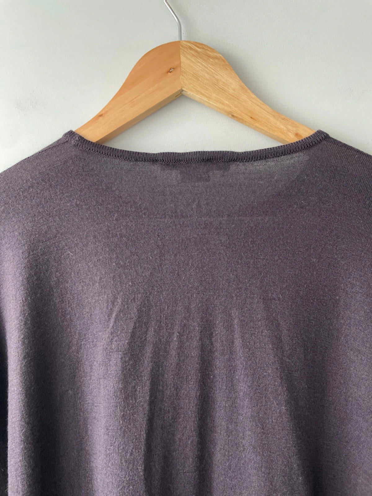 Men’s John Smedley 100% Merino Wool Crew Neck Jumper In Purple - Large - 2063