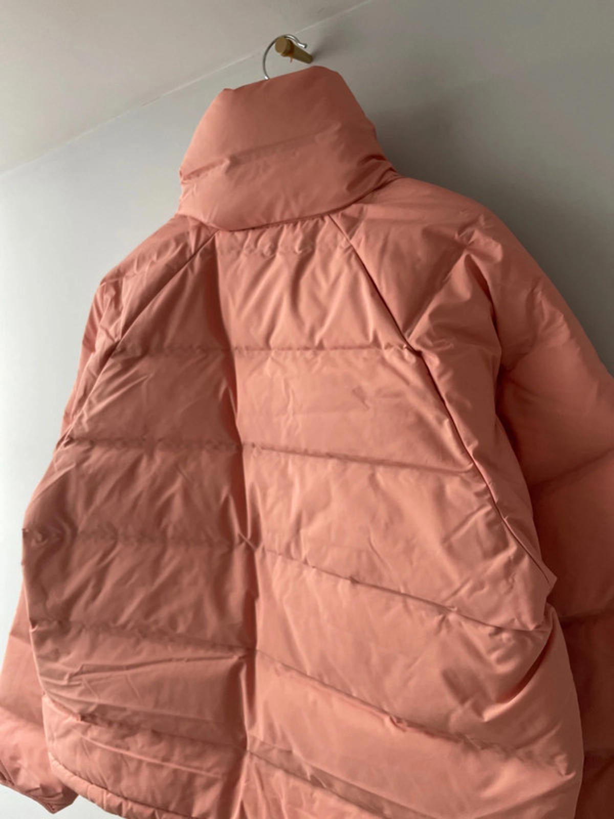 Women’s Adidas Helionic Oversized RLX Down Puffer Jacket In Coral - Uk12 - 2342