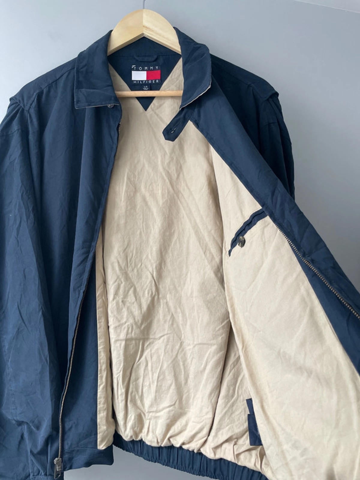 Men’s Tommy Hilfiger Classic Harrington Jacket In Navy - Large - 2033