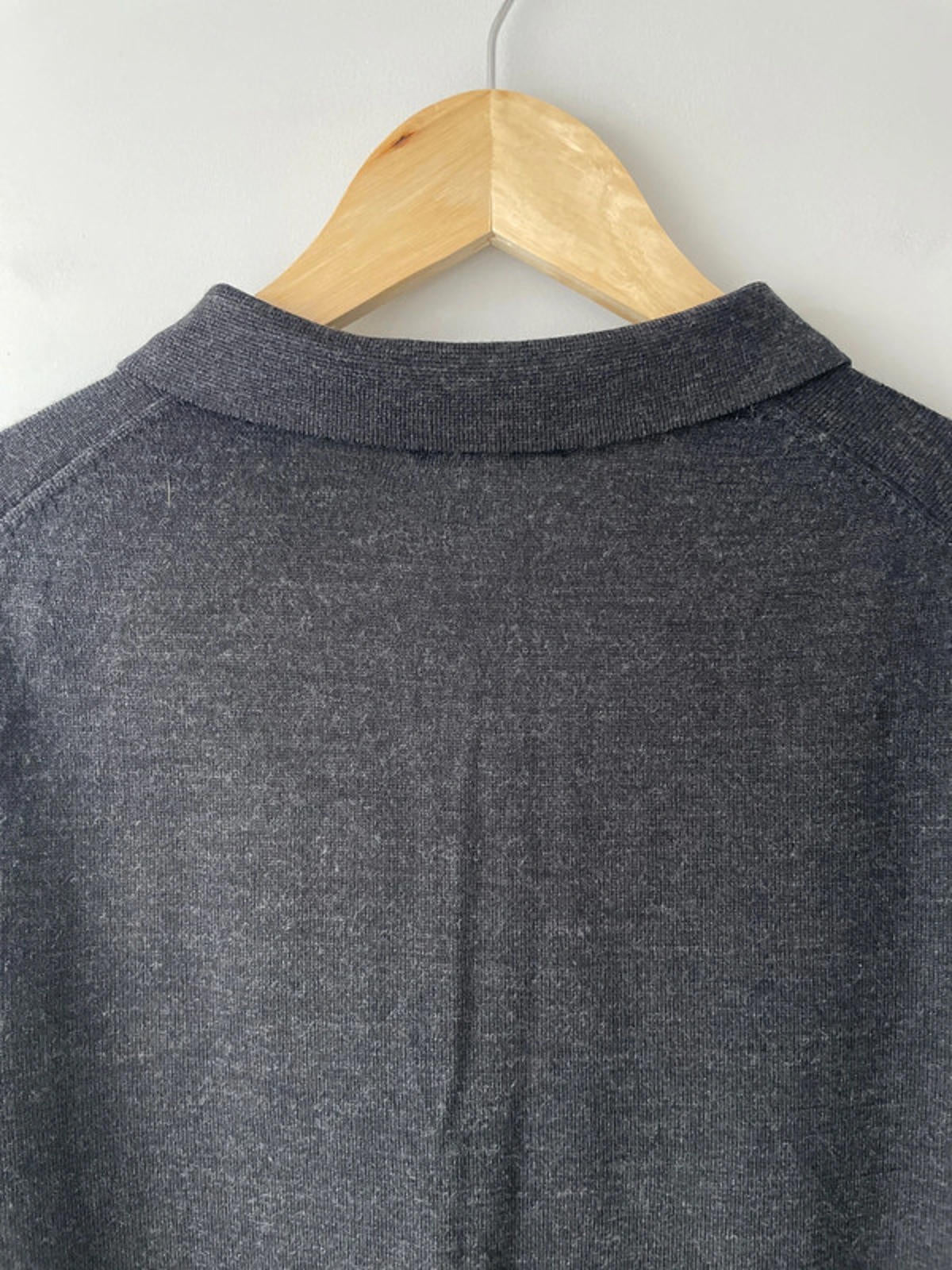 Men’s Reiss Premium Wool Long Sleeve Knitted Polo Top - XLarge - 1892
