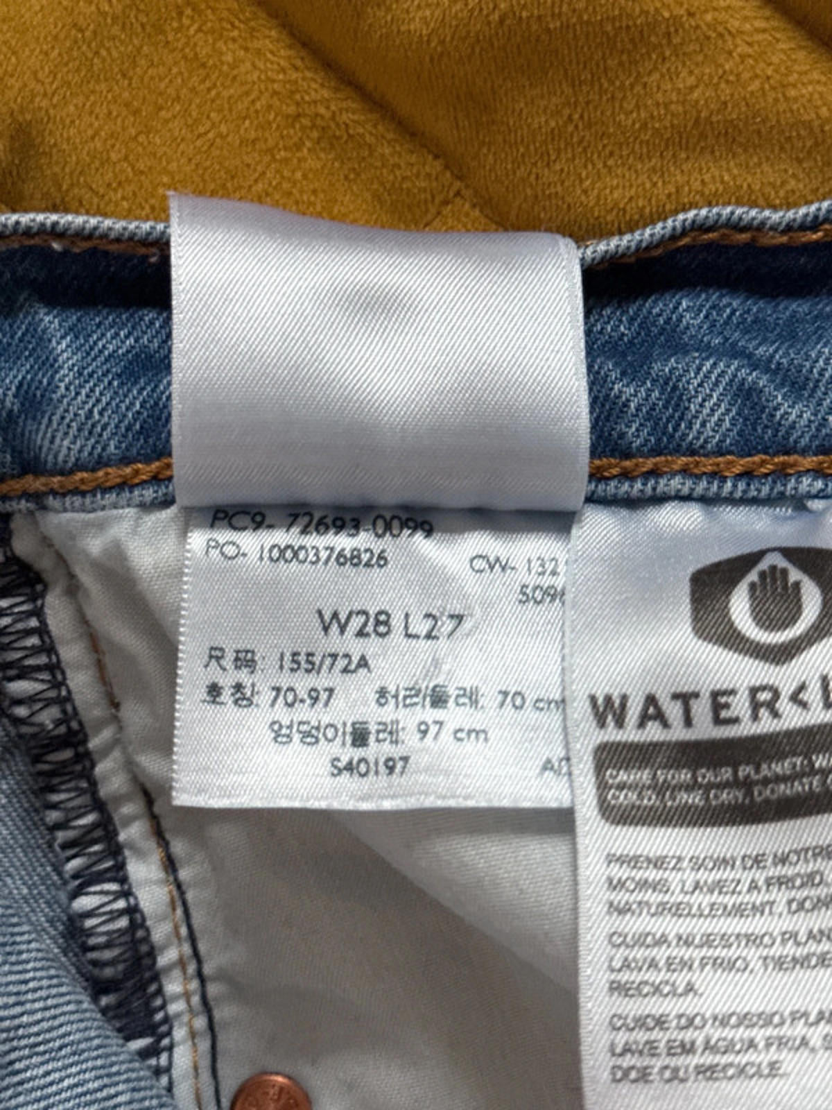 Women’s Levi’s Ribcage Straight High Waisted Fit Jeans - W28/L27 - 1956