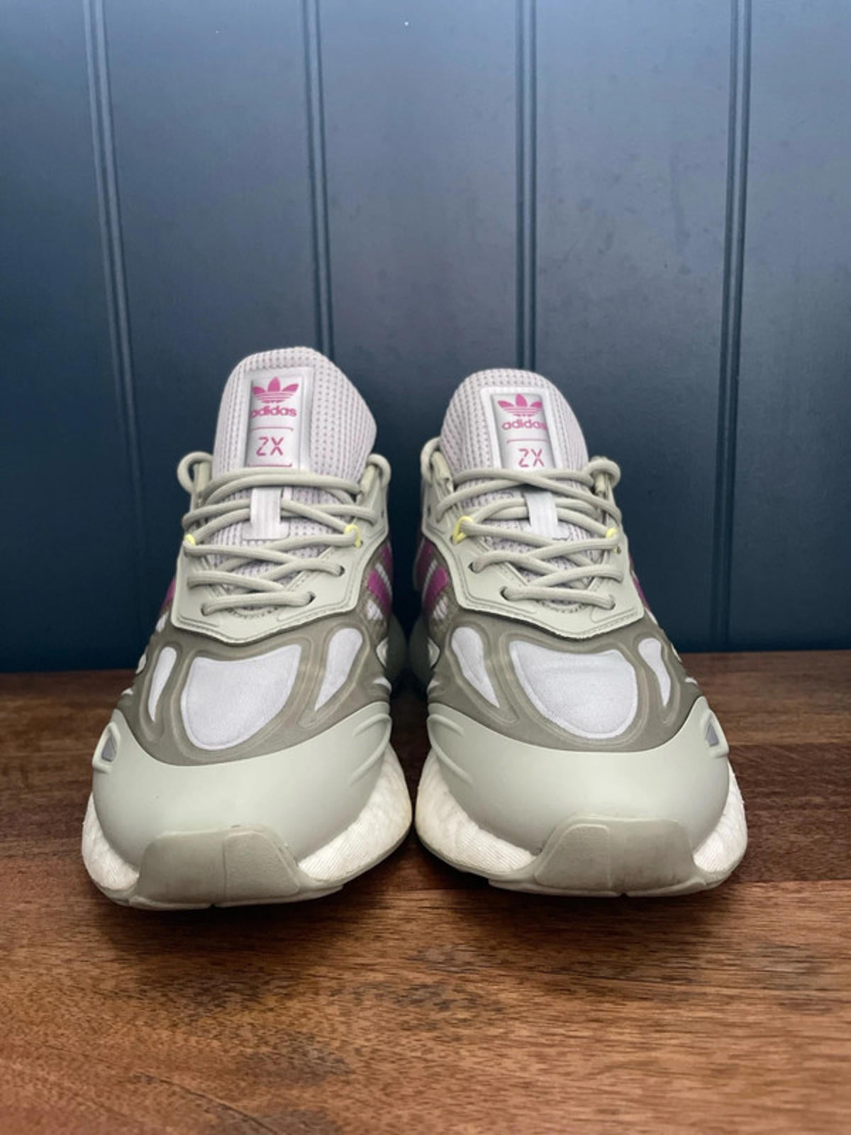 Women’s Adidas ZX 2K Boost 2.0 Trainers In Mint/Fuchsia - UK4 - 2362