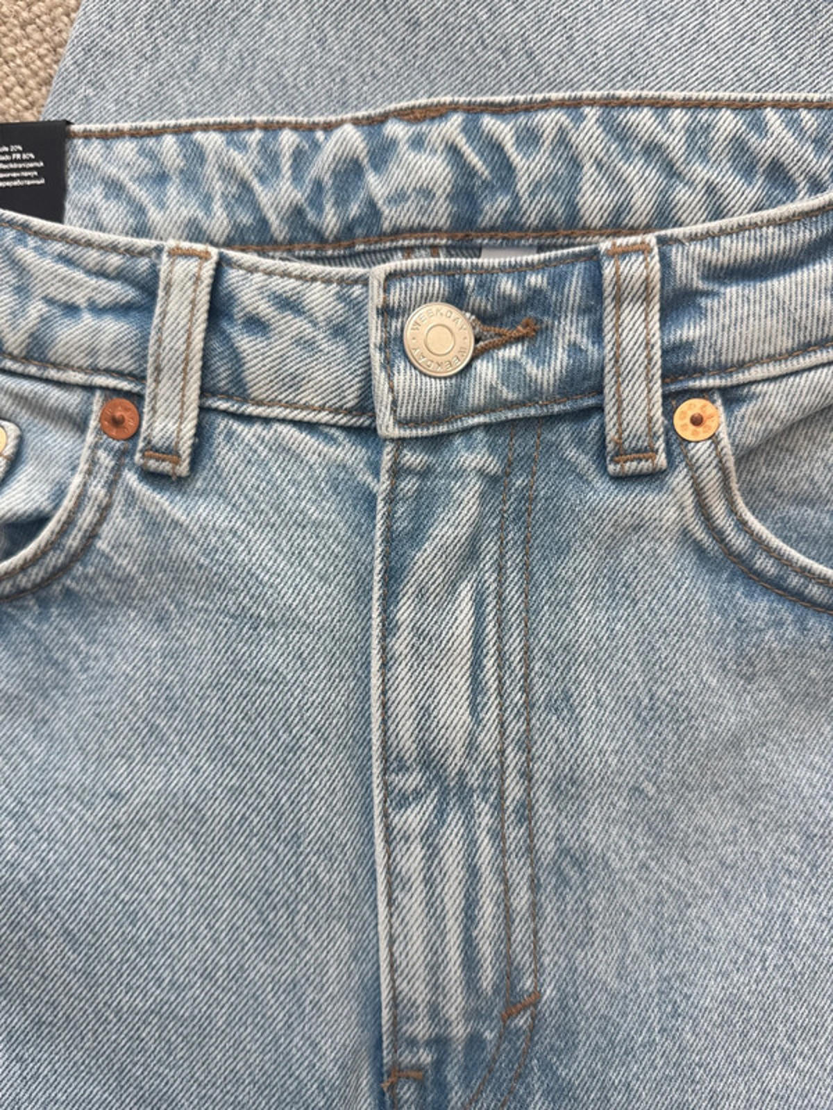 Women’s Weekday Voyage High Waisted Straight Fit Jeans - W27 / L30 - 1317