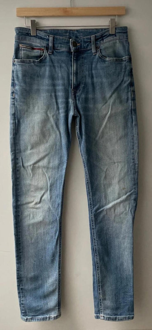 Mens Tommy Hilfiger Skinny Simon Fit Jeans With Wash Effect - W30 / L30