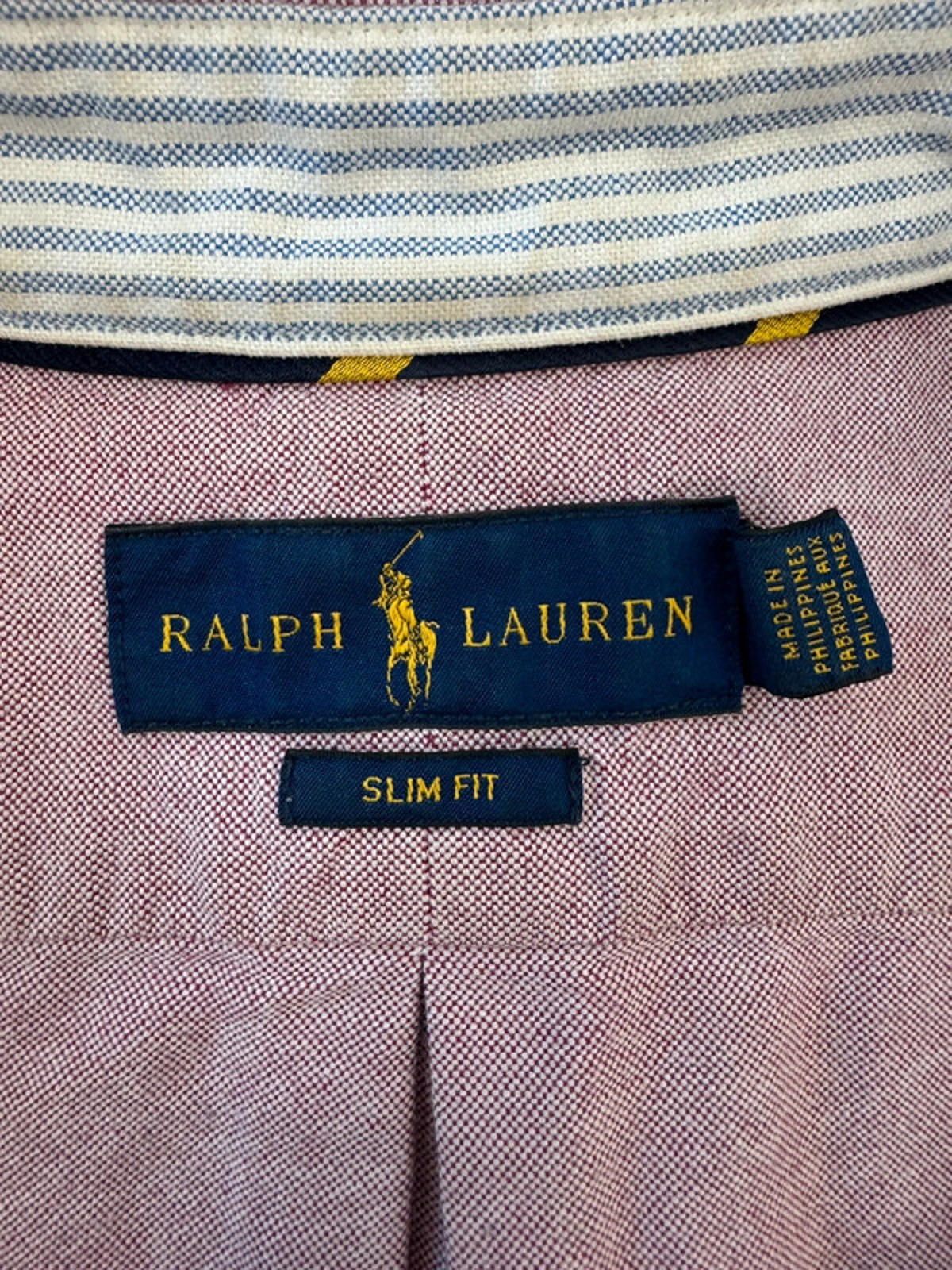 Men’s Ralph Lauren Slim Fit Oxford Chambray Shirt -Small - 1428